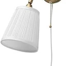 IKEA ÅRSTID Wall Lamp, Brass/White, 30 cm, Pull Chain Switch-picture-18