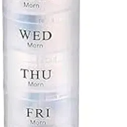 CLASIVITY 1 Week Pill Organizer Box – 7 Day Medicine Storage Case with Dual Compartments for AM & PM, BPA-Free Travel-Friendly Tablet Holder for Vitamins & Prescriptions-image-94