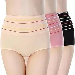 kietties Women's Cotton Blend Bikini (Panty (P3)-Gold-Grey-Pink_XL)-picture-26