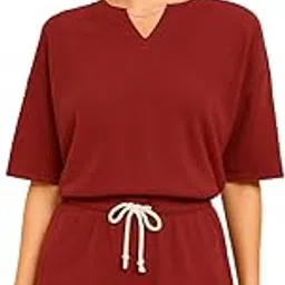 blackstep Women's Printed Cotton Pyjama Set, Short Sleeve Top & Shorts Nightwear, Comfortable & Stylish Design, Soft Sleepwear Set for Women-picture-28