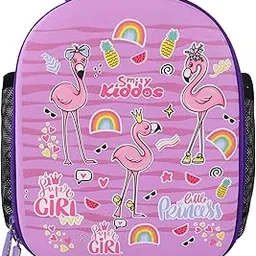 smily kiddos 3 Ltrs Eva pre School Kids School Bag Backpacks Cartoon/Boy/Girl/Baby/ (3-5 Years) Flamingo- Theme-picture-28