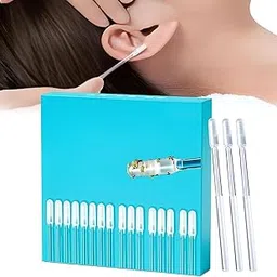 Florisca Earwax Removal Stick, Wax Remover for Ears Adhesive Ear Cleaner Tool, Catcher Kit Reusable Soft Silicone Cleaning Efficient Quick Way Remove(24 Pcs)-picture-56