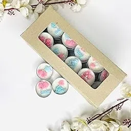 Yellow Petal Brand - Wax Tealight Candles, Baby Theme (Set of 30 Lemongrass Scented)-picture-19