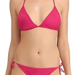 raavi colors Women's Halter Triangle Bikini Swimwear Cheeky Thong Swimsuit Low Rise Cut Bikini Set-picture-38