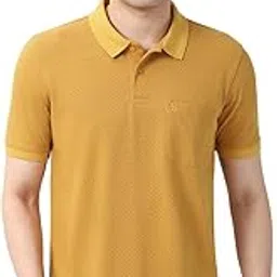 peter england Men's Cotton-Polyester Floral Polo Shirt | Casual Wear | Comfortable & Stylish-picture-39