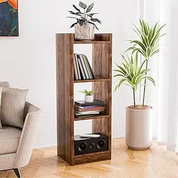 Kuber Industries 3 Layer Study Room Book Shelf Wooden Mdf | Forrel Bookshelf for Home | Book Organizer Display Shelf for Living Room, Library and Office | Brown-image-34