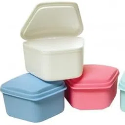 Denture Box/Retainer Box/Orthodontic Mouth Guard Storage – Portable Dental Teeth Storage Container with Strainer | Sanitary & Durable Denture Case (Assorted Colors, Indian Design)-picture-13