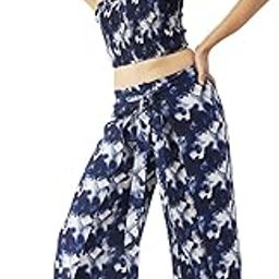 moomaya Women Summer Coord Set, Printed 2 Pcs Crop Top with Palazzo, Resort Wear-picture-32