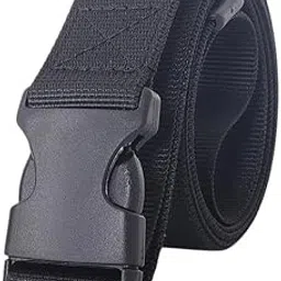 fierre shann Buckle-Free Canvas Belt for Women | Non-Metal Workwear Waist Belt for Pants-picture-19