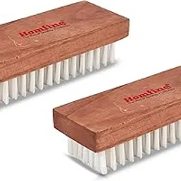 Homfine Cleaning Series Wooden Cloth Brush Washing Brush with Flexible Bristles for Smooth Cleaning Cloths, Floors, Mats, Carpets (Wooden, Size :15cmx6cm) (2)-picture-15