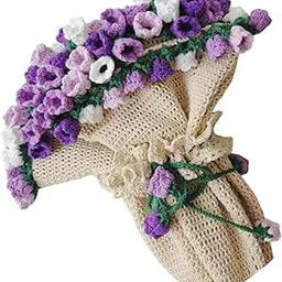 VELURA Bouquet Blanket Kit Gift Craft Knitting Kit for Men Women Enthusiast 100cm|1 Set Blanket Kit| Kits| Needlecrafts & Yarn |Crafts-image-41