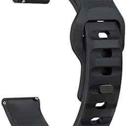Colorcase Smart Watch Strap 20mm Lining Silicon Compatible with Goqii Smart Vital Smart Watch - Lining Silicon Strap-picture-19