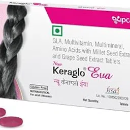 New Keraglo Eva Hair Growth Tablets For Women (15 Tabs - Pack of 3 Strips) – Revolutionary Gender Based Formulae Enriched with Potent DHT Inhibitors, Hair Specific Amino Acids, Anti-oxidants, Vitamins, Minerals & Natural Extracts – Nourishes Scalp, Supports Follicles & Strengthens Strands – Hair Supplements-picture-11