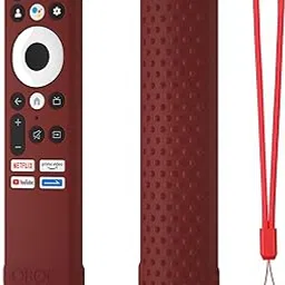 Oboe Silicone TV Remote Cover Compatible with Sansui Tv Remote/Croma Tv/Kodak Tv/Blaupunkt Tv Remote Protective Case with Remote Loop (Wine Red) [Remote NOT Included]-picture-63