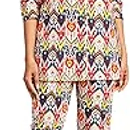 janasya Women's Multicolor Cotton Ikat Printed Co-ords Set-picture-15