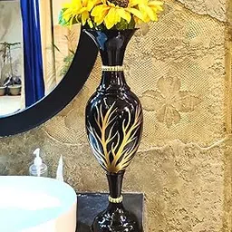 AdiCollar Flower Vase Big Size for Living Room Corner - 25 Inches Long - Black Tree -Pack of 1-picture-11