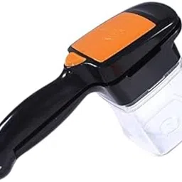 GRAZIA Vegetable Chopper and Dicer with Container and Stainless Steel Blades - Multifunctional Food Cutter with 4 Interchangeable Blades for All Vegetables and Fruits Handheld Manual Food Processor image 1