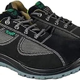 ksafe K-Safe ActivGuard Pro Safety Shoes- Black (1 Pair) | Sporty, Oil, Acid, Slip, & Heat Resistant Work Sneakers with Protective Toe | Durable Leather Shoes for Industrial Work | ISI & CE Marked-picture-20