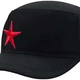 jazaa Fashionable Solid Color Unisex Fitted Army Military Cadet Cap (Blue) (Light Grey)-picture-44