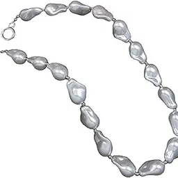 v fashion jewellery Irregular Baroque Pearl Necklace Chain with OT Buckle For Women And Girls-picture-36