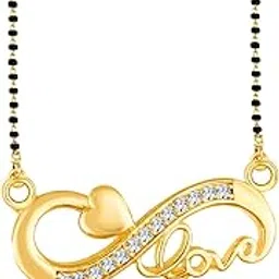 kanak jewels Lovely letter G Gold plated Valentine Latest pendant Alphabet Brass Mangalsutra image 1