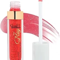 Glam 21 Lip Plumper With Hyaluronic Acid | Lightweight Lip Gloss With High Shine Glossy Finish For Fuller And Plump Lips | 03 Red Lights - 5 Gm-picture-50
