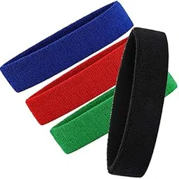 R-LON Workout Headband for Women & Men - Moisture Wicking & Non-Slip Exercise Hairband or Sports Sweatband -Ideal for All Sports Like Tennis, TT, Badminton, Running and Yoga (4 PC) a52-image-41