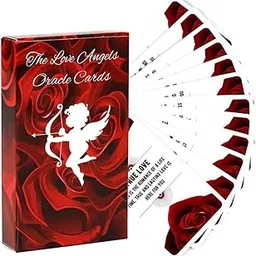 PATPAT® 53Pcs Angel of Love Inspiration Cards Deck - Romantic Love Oracle Cards for Guidance, Self-Reflection, Tarot Reading, Party Games, Personal Growth, & Unique Gift Ideas-image-35
