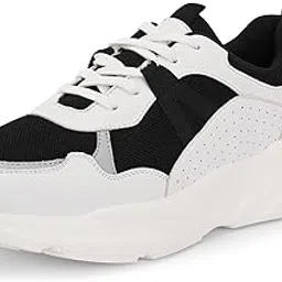 centrino Women Chunky Sneaker | Cushioned Insole for Comfort | Stylish Lace-Up Design | Perfect for Casual Shoe for Girls (A6849)-picture-33