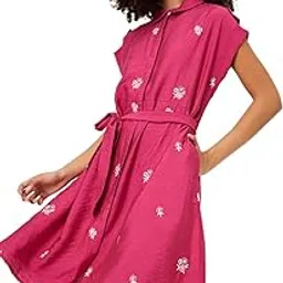 max Women's Cotton A-Line Below The Knee Dress-picture-53