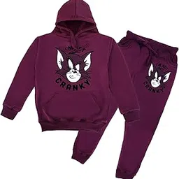 FABVIO PLUS Kids Graphic Print Hoodies and Sweatpants set for Kids suit set (HUD.TR-14)-picture-38