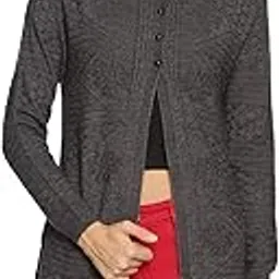 clapton Women's Round Neck Acrylic Blend Full Sleeve Outer Long Buttoned with 2 Pockets Casual Sweater Cardigan-picture-12