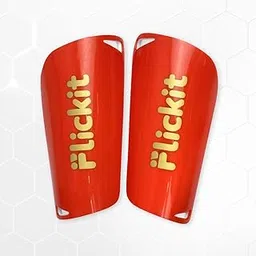 Flickit Stride - Shin Guards – High-Impact Protection with EVA Cushioning for Kids & Adults -Training and Light Weight Shin Pads for Football, Hockey (Red, M)-picture-24