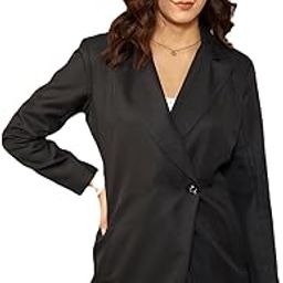 kassually Black Notched Lapel Long Sleeve Regular Fit Single Breasted Blazer-picture-34
