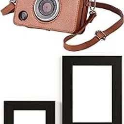 CALVILLE Mini EVO Camera Case – Compatible with Fujifilm Instax Mini EVO Instant Camera – Lychee Texture PU Leather Cover with Shoulder Strap – Horizontal Style-picture-38