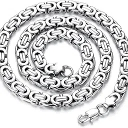 rao sahab Silver Chain For Boys Mens Jewellery Necklace Silver Chain For Men 22 inches-picture-52