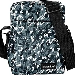storite Stylish Padded Mini Sling Bag for Men and Women, Small Passport Travel Bag and Small Sling Bag With Water Bottle Pocket (Grey - 16.5 x 8 x 25.5 cm)-picture-43