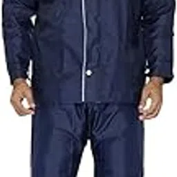 OS RAINWEAR Men's & Women's Waterproof Double Layer Reversible Raincoat with Pant 100% Water Proof with 4 Colour's and 6 Size (L to 3XL)-picture-20