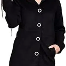 mabish Women Winter Wear Solid Stylish Overcoat with wool blend and comfort fit-picture-49
