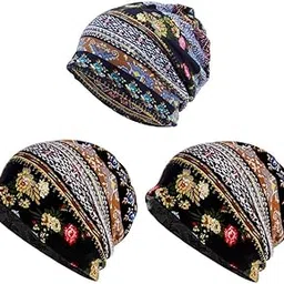 3 Pieces Fashion Slouchy Beanie Hat Sleep Turban Caps Headwear|Clothing, Shoes & Accessories | Womens Accessories | Hats-image-17