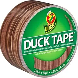Duck Brand 283051 Printed Duct Tape, Woodgrain, 1.88 inches x 10 Yards, Single Roll-picture-18