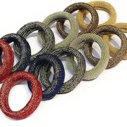 fairytale Women Glitter Elastic Hair Rubber Bands Girls Hair Scrunchy/Holder/Gum/Tie Accessories Ponytail Hair Holders.(Pack of 10)-picture-23