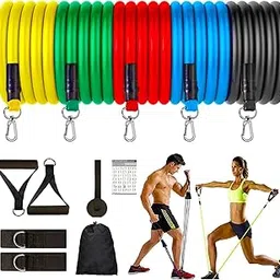 Gellect Resistance Bands Set for Workouts – Exercise & Workout Toning Kit with Foam Handles, Door Anchor, Ankle Straps, and Carry Bag – Perfect for Men & Women-image-59