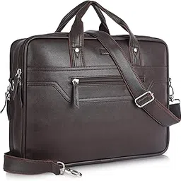 sault Vegan Leather Executive Laptop Office Briefcase with Shoulder Strap | Fits Up to 15.6-Inch Laptop | Business & Travel Messenger Bag for Unisex-picture-42