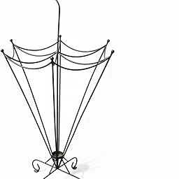 JOY CRAFTS Vintage Iron Umbrella Stand – Elegant Black Wrought Iron Organizer for Entryway (White)-picture-27