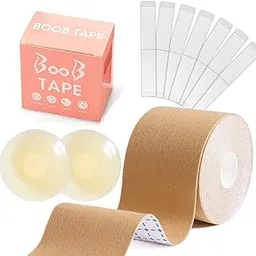 kvajir Boob Tap With 1 Pair Silicon Reusable Nipple Cover For Woman Push Up & Lifting Breast +36 Pc Fashion Tap For Cloth Fixing-picture-43