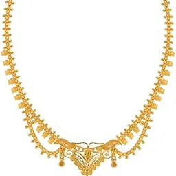 p.c. chandra jewellers 22KT Yellow Gold Choker Necklace for Women-picture-10