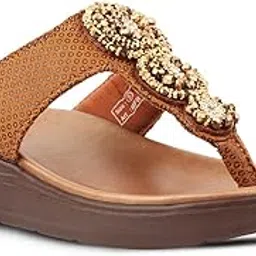 medifeet Women’s Comfortable Sandals – Beaded Flower Slippers with Arch Support for Pain-Free Walking-picture-34