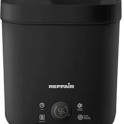 Reffair Caligo® 500 Smart Ultrasonic Humidifier | Cool & Warm Mist With Timer Function - Work All Seasons | Top-Fill Design & Led Display | Aroma Oil Diffuser | Automatic Mode (Black Wood) - 4 L-image-24