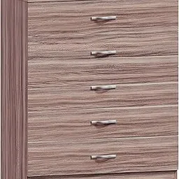 Furnilife Walnut Chest of Drawers, 5 Drawers with Metal Handles-image-22